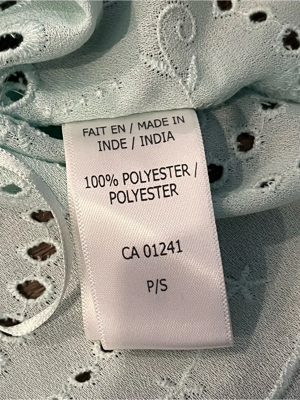 Twik Mint Green Eyelet Scalloped Crop Tank Top - Picture 8 of 8